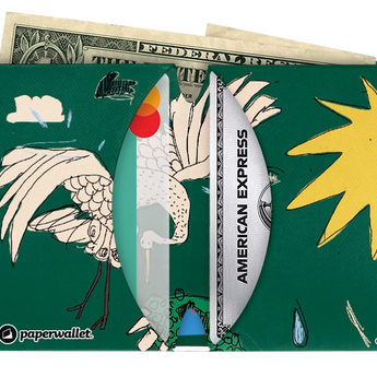 Micro Wallet No Swimming - Open Wallet Inside Design with cards and cash