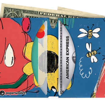 Micro Wallet Good Boy - Open Wallet Inside Design with cards and cash