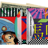 Micro Wallet Bloomscape - Open Wallet Inside Design with cards and cash