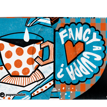 Micro Wallet Fancy a Cuppa? - Open Wallet Inside Design
