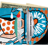 Micro Wallet Fancy a Cuppa? - Open Wallet Inside Design with cards and cash