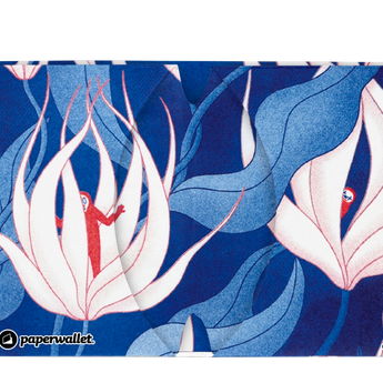 Micro Wallet Floral tales - Open Wallet Inside Design