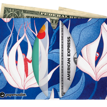 Micro Wallet Floral tales - Open Wallet Inside Design with cards and cash