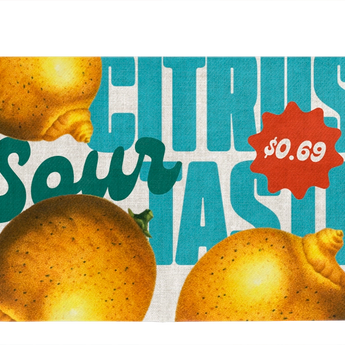 Micro Wallet Citrus Fizz - Open Wallet Outside Design