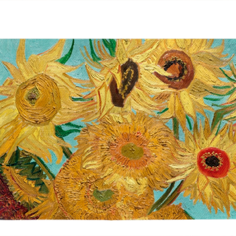 Micro Wallet Sunflowers - Open Wallet Outside Design