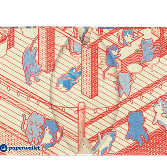 Micro Wallet Cat Bar - Open Wallet Inside Design