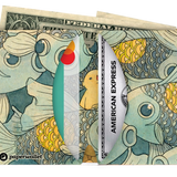 Micro Wallet Scenes from Nature - Open Wallet Inside Design with cards and cash