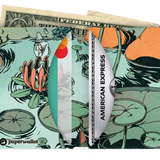 Micro Wallet Wayfarer - Open Wallet Inside Design with cards and cash