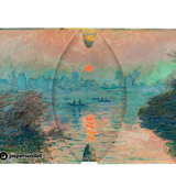 Micro Wallet Impression, Sunrise - Open Wallet Inside Design