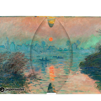 Micro Wallet Impression, Sunrise - Open Wallet Inside Design