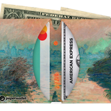 Micro Wallet Impression, Sunrise - Open Wallet Inside Design with cards and cash