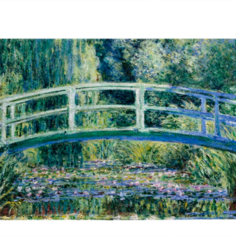 Micro Wallet Water Lily Pond - Open Wallet Outside Design