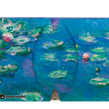 Micro Wallet Water Lily Pond - Open Wallet Inside Design