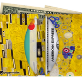 Micro Wallet The Kiss - Open Wallet Inside Design with cards and cash
