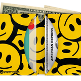 Micro Wallet Smile! - Open Wallet Inside Design with cards and cash