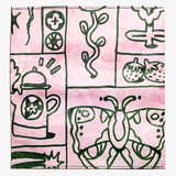 Clutch Wallet Doodle Garden