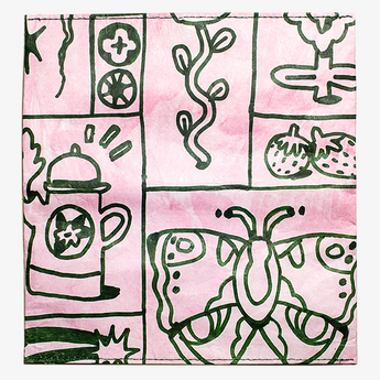Clutch Wallet Doodle Garden