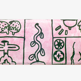 Clutch Wallet Doodle Garden
