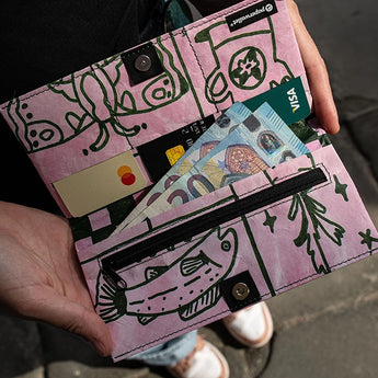 Clutch Wallet Doodle Garden