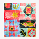 Clutch Wallet Garden Quilt