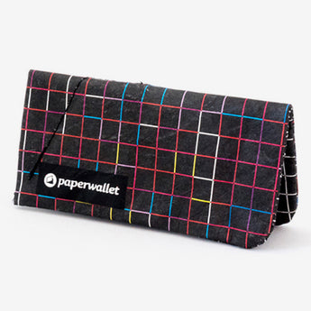 Coin Pouch Iridescent - Front Design standing on sides