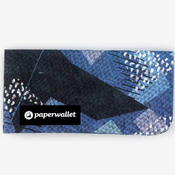Coin Pouch Blue Camo - Front Design top view