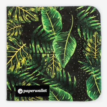 Coin Pouch Leaves - Open Coin Pouch Outside Design