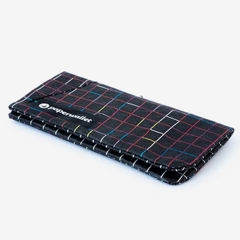 Coin Pouch Iridescent - Front Design laying flat side view