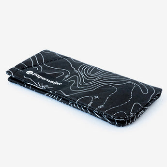 Coin Pouch Topo - Front Design laying flat side view