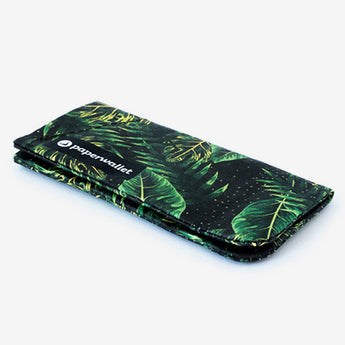 Coin Pouch Leaves - Front Design laying flat side view
