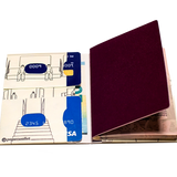 Passport Wallet Symmetry - Open Inside Design with cards and passport