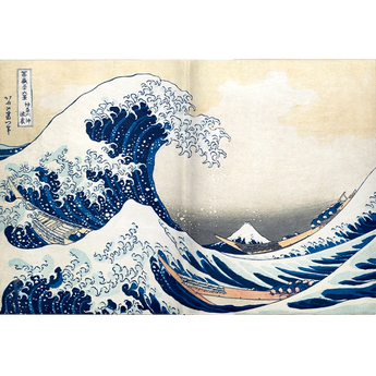 Passport Wallet The Great Wave - Open Outside Design