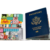 Passport Wallet Ninja - Open Inside Design with cards and passport