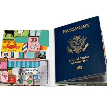 Passport Wallet Ninja - Open Inside Design with cards and passport