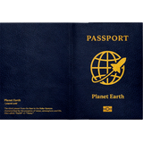 Passport Wallet Intergalactic Passport - Open Outside Design