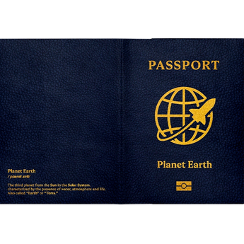 Passport Wallet Intergalactic Passport - Open Outside Design