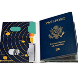 Passport Wallet Intergalactic Passport - Open Inside Design with cards and passport