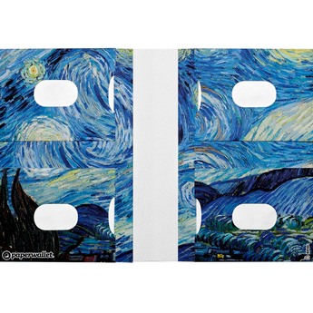 Passport Wallet The Starry Night - Open Inside Design