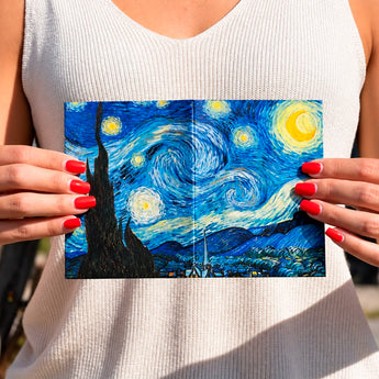 Passport Wallet The Starry Night - Lifestyle image