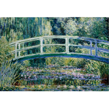 Passport Wallet Water Lily Pond - Open Outside Design
