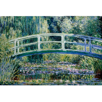Passport Wallet Water Lily Pond - Open Outside Design