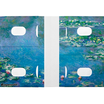 Passport Wallet Water Lily Pond - Open Inside Design