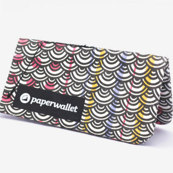 Coin Pouch Geometric Japan - Front Design standing on sides