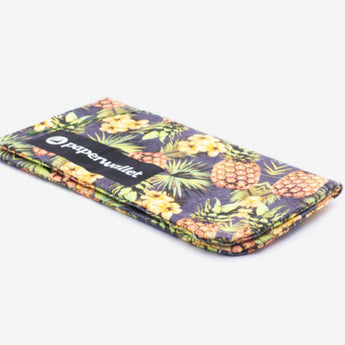 Coin Pouch Tropical Pine - Front Design laying flat side view