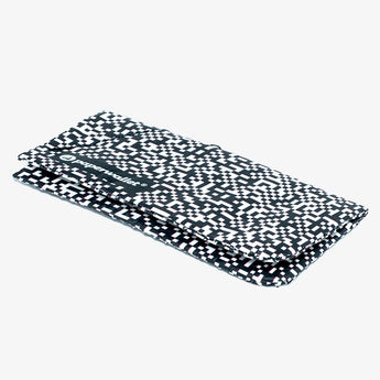 Coin Pouch Bitmap - Front Design laying flat side view