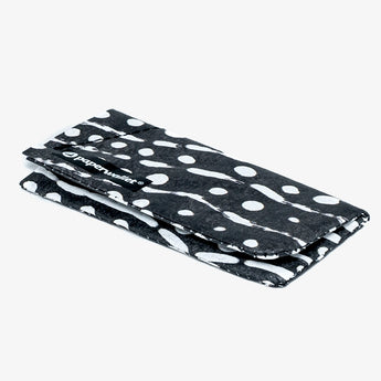 Coin Pouch Something - Front Design laying flat side view