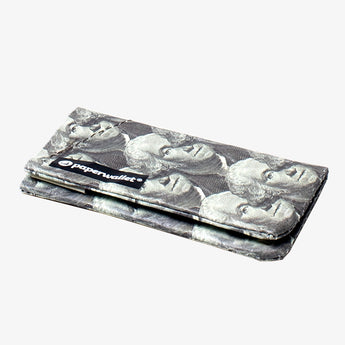 Coin Pouch Washington's Coiner - Front Design laying flat side view