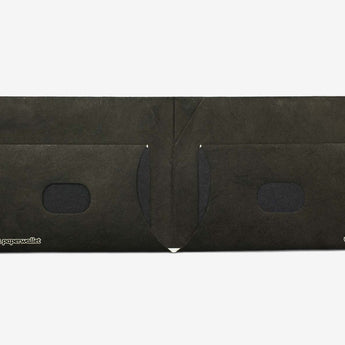 Slim Wallet Black - Open Wallet Inside Design