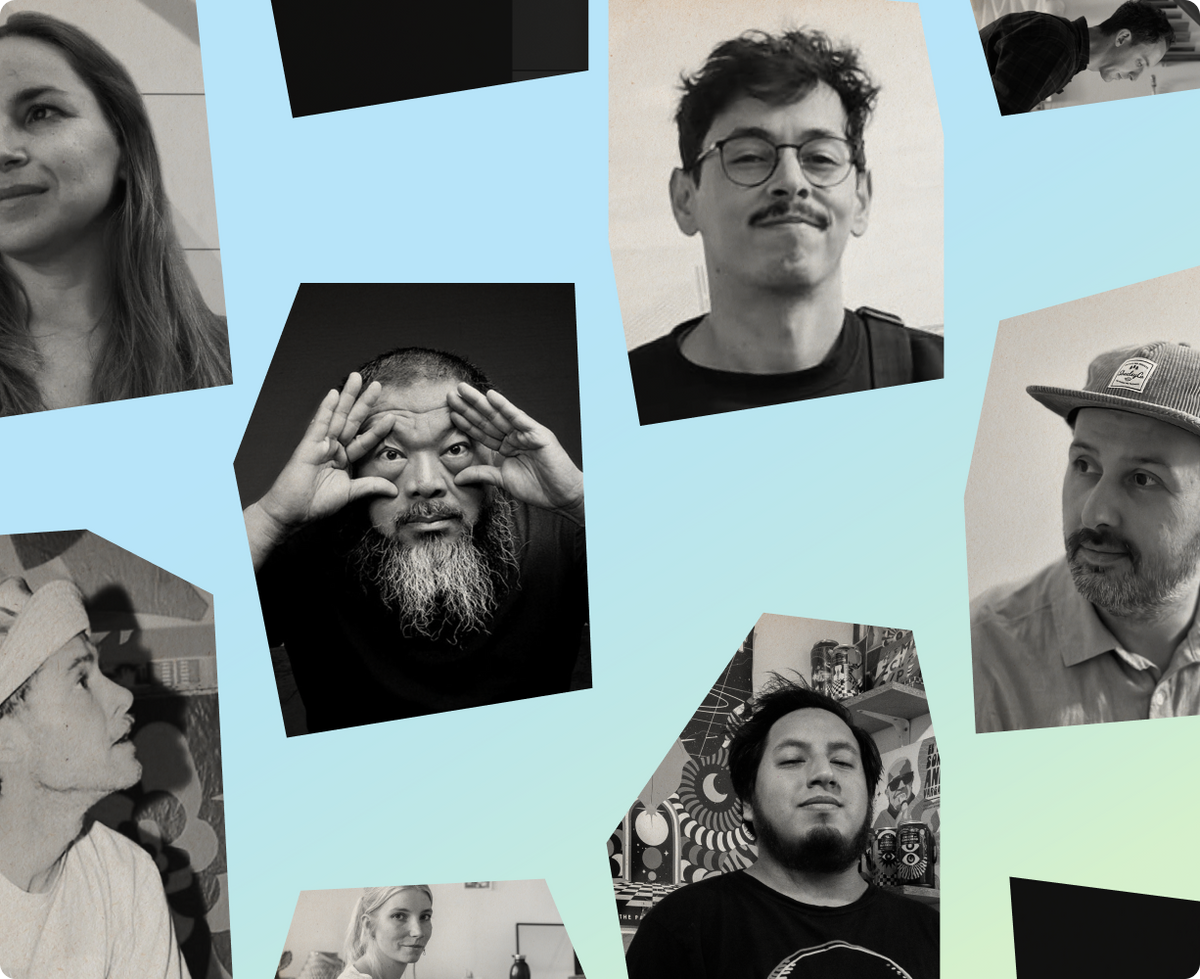 Collage of Paperwallet artists