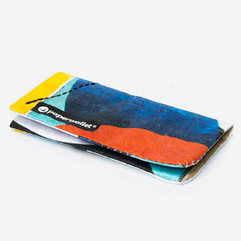 Coin Pouch Echo - Front Design laying flat side view